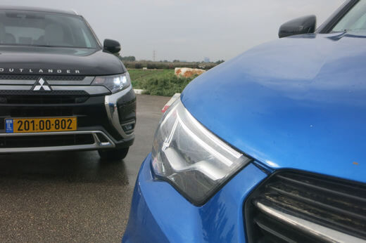 מיצובישי אאוטלנדר PHEV מול אופל גרנדלנד